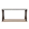 48 inch Long Rectangle Mid-Century Console Table for Entryway, Wood sofa Table with 2-Tier Storage Shelf, Grey - 4 of 4