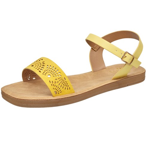 Yellow discount sandals target