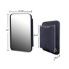 ChicFurnit Bathroom Storage Cabinet Recessed Medicine Cabinet with Mirror for Bathroom Organization, Matte Black, 33.86"*7.09"*24.02" - 3 of 4