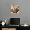 Notoriart Vintage Record Player Bar Cart Art For Men Framed - 2 of 4