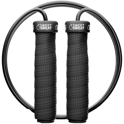 Athletic Works Adjustable Weighted Jump Rope, Adjusts up to 9' Length, Black