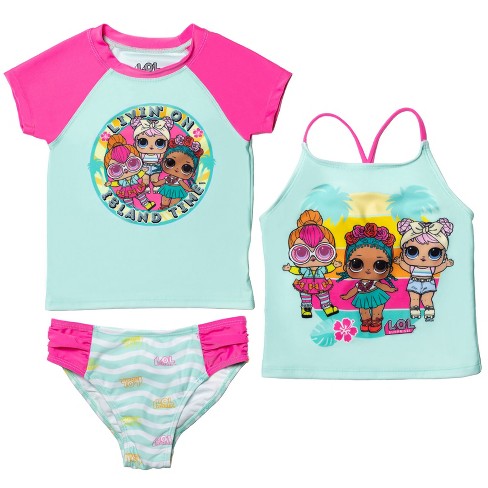 Hello Kitty Neon Tankini Set - Pink Princess