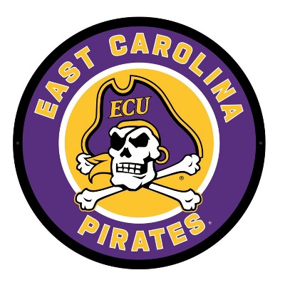 Evergreen Ultra-Thin Edgelight LED Wall Decor, Round, East Carolina University- 23 x 23 Inches Made In USA
