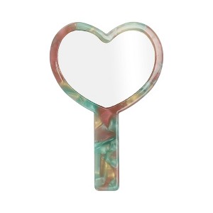 Unique Bargains Heart Shaped Handheld Mirrors 1 Pc - 1 of 3