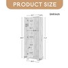 Leovsnove 2-Door Storage Cabinet with Adjustable Shelves for Bathroom, Office, Living Room, Durable MDF Board Construction, Anti-Tipping Design - 3 of 4