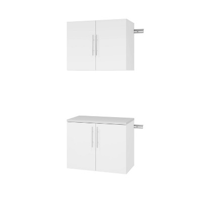 Hangups 2 Door Base Storage Cabinet White - Prepac: Wall Mounted ...