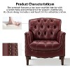 Set of 2 Enrique Genuine  Leather Armchair with Turned Legs | ARTFUL LIVING DESIGN - 4 of 4