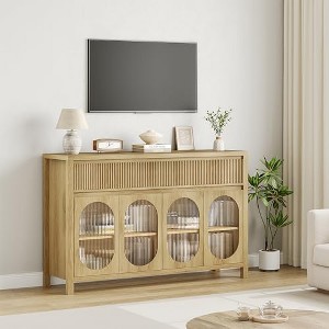 GustoWave 6 Drawer Dresser for Bedroom,Black Modern 6 Chest of Drawers with Embedded Handles Design, Wooden Dresser Organizer for Living Room,Nursery - 1 of 4