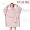 Catalonia Fleece Blanket Hoodie Woman Sweatshirt, Soft Casual Pullover Sweater, Adult Blanket Wearable, One Size, Gift for her - 4 of 4