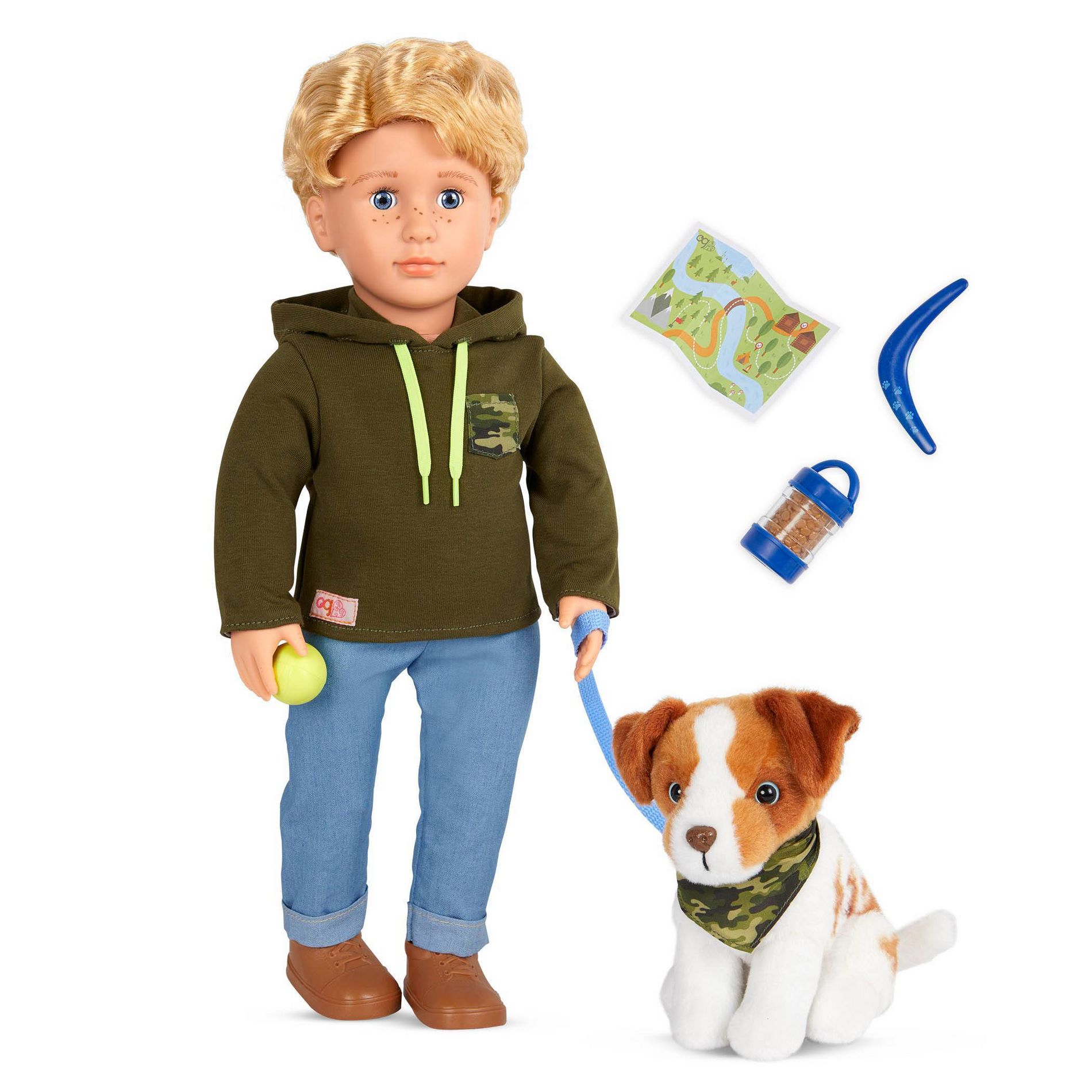 Our Generation Elliot 18" Boy Doll & Pet Set