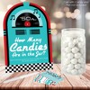 Big Dot of Happiness 50’s Sock Hop - How Many Candies 1950s Rock N Roll Party Game - 1 Stand and 40 Cards - Candy Guessing Game - 2 of 4