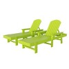 WestinTrends Dylan 2 Piece Adirondack Poly Reclining Chaise Lounge With Arms - 3 of 4