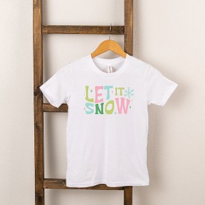 The Juniper Shop Let It Snow Colorful Toddler Short Sleeve Tee - 1 of 2