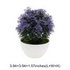 Unique Bargains Artificial Plants Frosted Pine Topiary Plastic 2.17"x2.17"x6.69" 1 Pc - 3 of 4