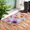 Evergreen Rhapsody in Bloom Embossed Indoor Outdoor Doormat Home Decor - 2 of 3