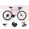 Infurnic Bicycles, 16-Speed Outdoor Bike Disc Brakes, Racing Bike City Commuting Road Bicycle for Men Women, Pink, 67"*17.5"*35.8" - 4 of 4