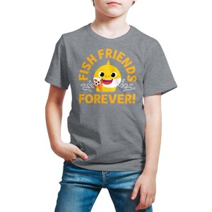 Boys' - Baby Shark - Fish Friends Forever Short Sleeve Graphic T-Shirt - 1 of 4