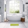 Evideco French Home Goods Bath Mat Bi-Color Microfiber for Bathroom - 30" L x 18" W - Soft and Absorbent - 3 of 4