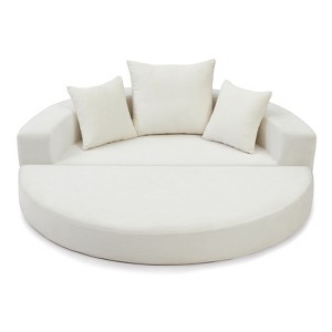 MOONMISS Convertible sofa couch bed,multi-functional,circular bed,adjustable Futon sofa ,No Assembly - 1 of 4