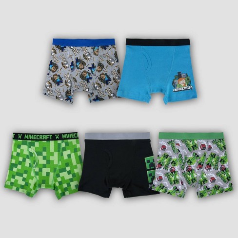 Boys' Minecraft 5pk Underwear - 6 : Target