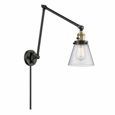 Cone - 1 Light Swing Arm Wall Sconce In Industrial Style-30 Inches Tall and 8 Inches Wide