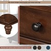 Bedside Table With 3 Drawers, Solid Wood Legs, Pull Out Tray Pine Wood Night Stand, Modern Side End Table Cabinet - 4 of 4