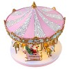 Mr. Christmas 12" Animated & Musical Pink Crystal Carousel - 4 of 4