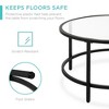 Best Choice Products 36in Round Tempered Glass Coffee Table for Home, Living Room, Dining Room - 4 of 4