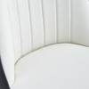 Lyngins Modern Dining Chairs with Metal Legs,Upholstered Kitchen Chairs with Curved Backrest,PU Chairs for Dining Room,Kitchen - 4 of 4