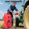 14 Gallon Portable Fuel Tank with Wheels,Gas Caddy with Manual Siphon Pump & 10FT Hose, T-Handle for Easy Carry, Included for Cars, ATVs, Boats - 3 of 4