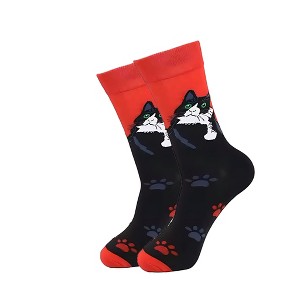 Cool Cat Socks (Men's Sizes Adult Large) from the Sock Panda - 1 of 3