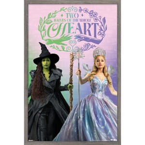 Trends International Wicked: For Good (2025) - Two Halves of the Whole Heart Framed Wall Poster Prints - 1 of 4