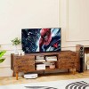 FDW TV Stand for 55 60 Inch TVs,Entertainment Center with 2 Storage Cabinets and Open Shelves, Modern Media Console Table - 2 of 4