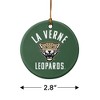 University of La Verne Leopards Logo Porcelain Holiday Christmas Tree Ornament - 3 of 4