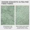 Itopfox Ultra Soft Fleece Checkered Throw Blanket for Women Men, Cozy Plush Blanket for Couch Bedroom Home Decor, Sage Green - 3 of 4