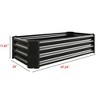 Lycvki 4×2×1ft Metal Raised Planter Garden Bed - 2 of 4