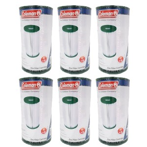Coleman 90358 Swimming Pool Filter Pump Replacement Cartridge Type IV and Type B for 2,100 and 2,500 Gallon per Hour Filter Pumps (6 Pack) - 1 of 4