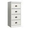 Heynemo Fluted 4 Drawer Dresser, Wood Closet Dresser, White Chest of Drawers, Modern Dresser Organizer for Bedroom, Living Room, White - 3 of 4