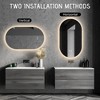 Oval Frameless LED Wall Bathroom Vanity Mirror with Backlit Lights Anti-Fog Dimmable Function(40"x24'') - 3 of 4