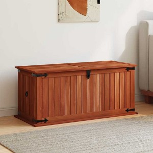 Storage Chest Brown Solid Acacia Wood, MDF 23.6 x 9.8 x 8.7 invidaXL - 1 of 4