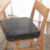 Cheer Collection Memory Foam Extra-Large Seat Cushion (Gray) - 2 of 4