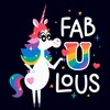 Women's Inside Out Rainbow Unicorn Fab U Lous T-Shirt - image 2 of 4