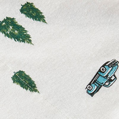 green trees & trucks