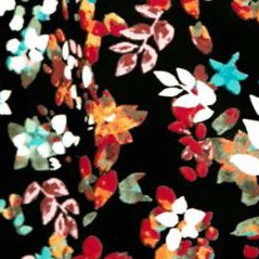 black multi ditsy floral