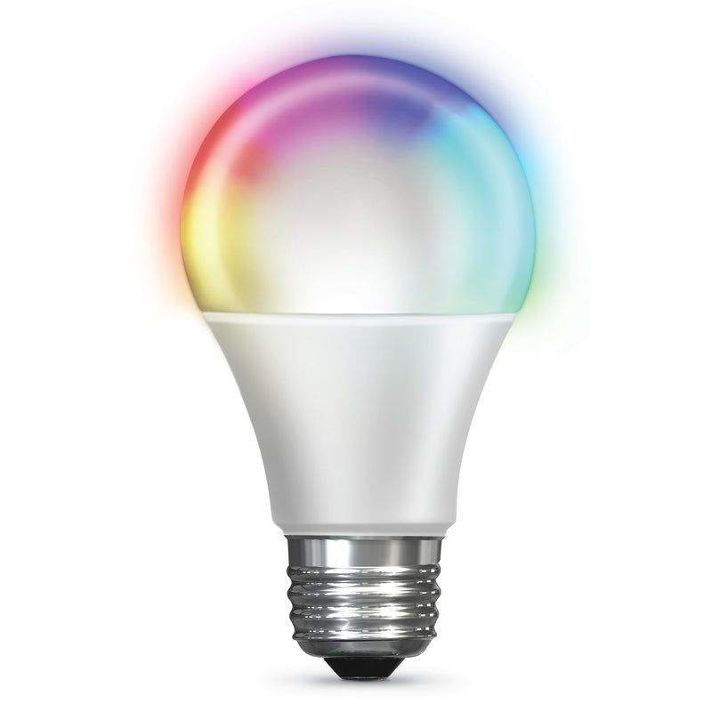 Feit Electric A19 E26 (Medium) LED Smart WiFi Bulb Color Changing 60 Watt Equivalence 3 pk, 3 of 4