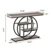 Kumasinova 41.34" Console Table,4-Tier Entryway Table with Open Storage Shelves,Sofa Table for Entryway,Hallway,Living Room - 3 of 4