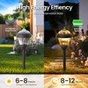 Gigalumi 1-Pack Bronze Metal Solar Pathway Lights, Waterproof Outdoor Garden Lights with Warm White LED Bulbs - 3 of 4