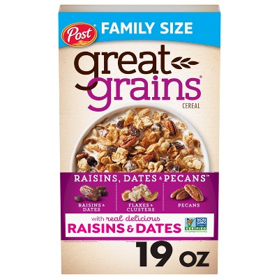 Post Great Grains Raisins Dates & Pecans Breakfast Cereal - 19oz