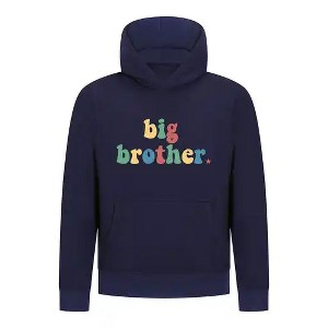 Everyday Kids Big Brother Boys Pullover Hoodie – Colorful Sibling Sweatshirt - 1 of 4