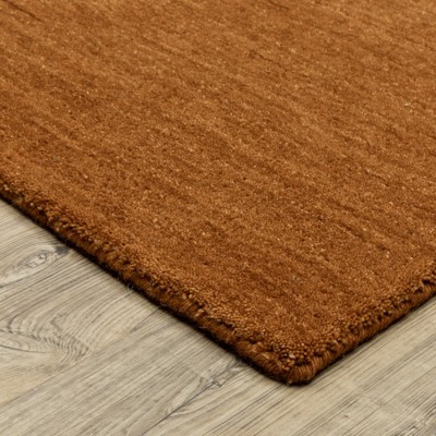 Aniston II Rust Hand-Tufted Wool 5' x 8' Area Rug